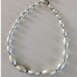 Vintage Jewelry Necklace Melon Bead Faux Pearl Choker